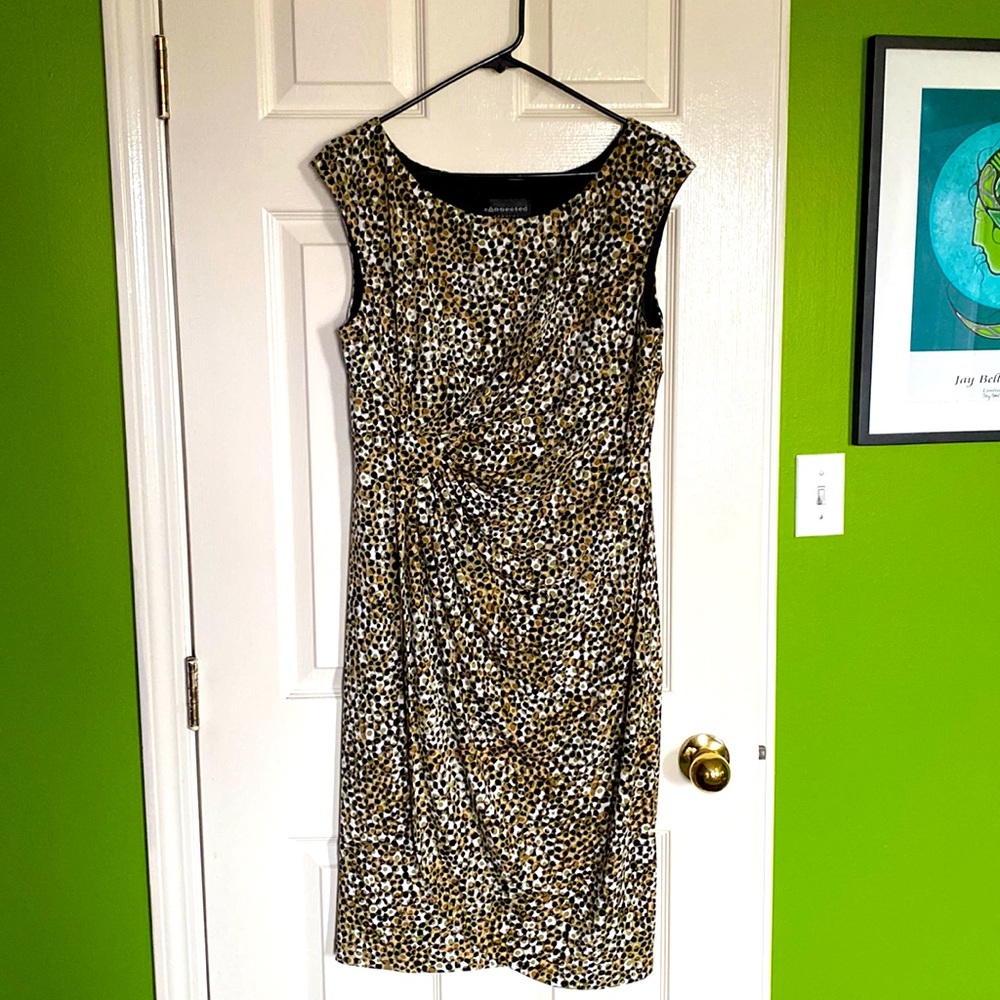 Cheetah style office dress